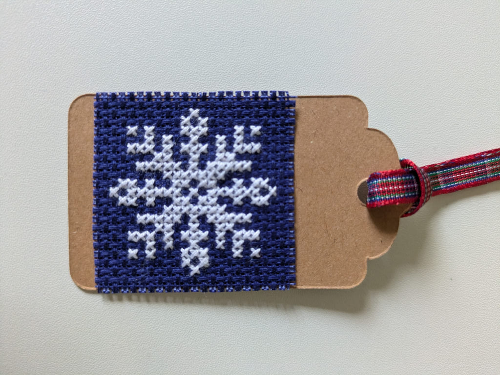 🎄 Hand Stitched Christmas Gift Tags – Handmade Set of 4