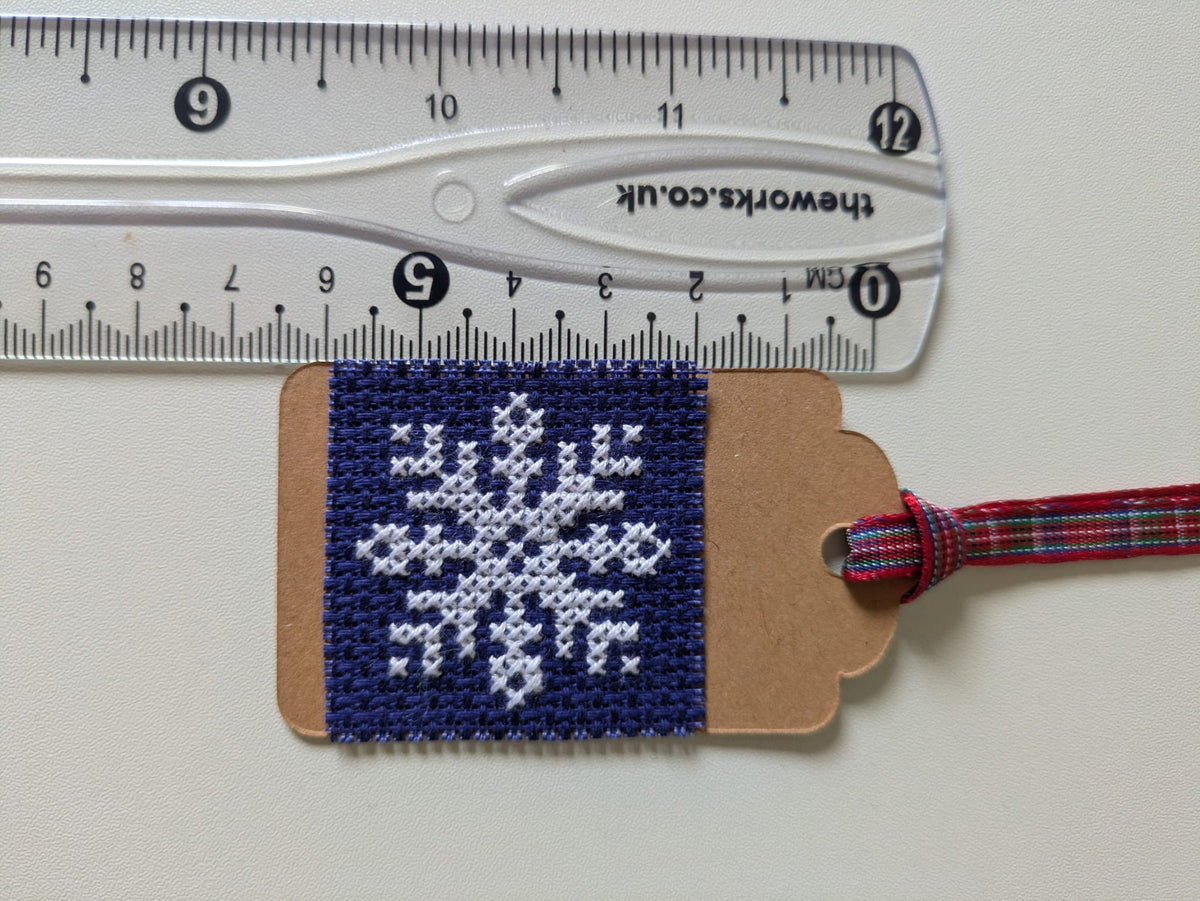 🎄 Hand Stitched Christmas Gift Tags – Handmade Set of 4