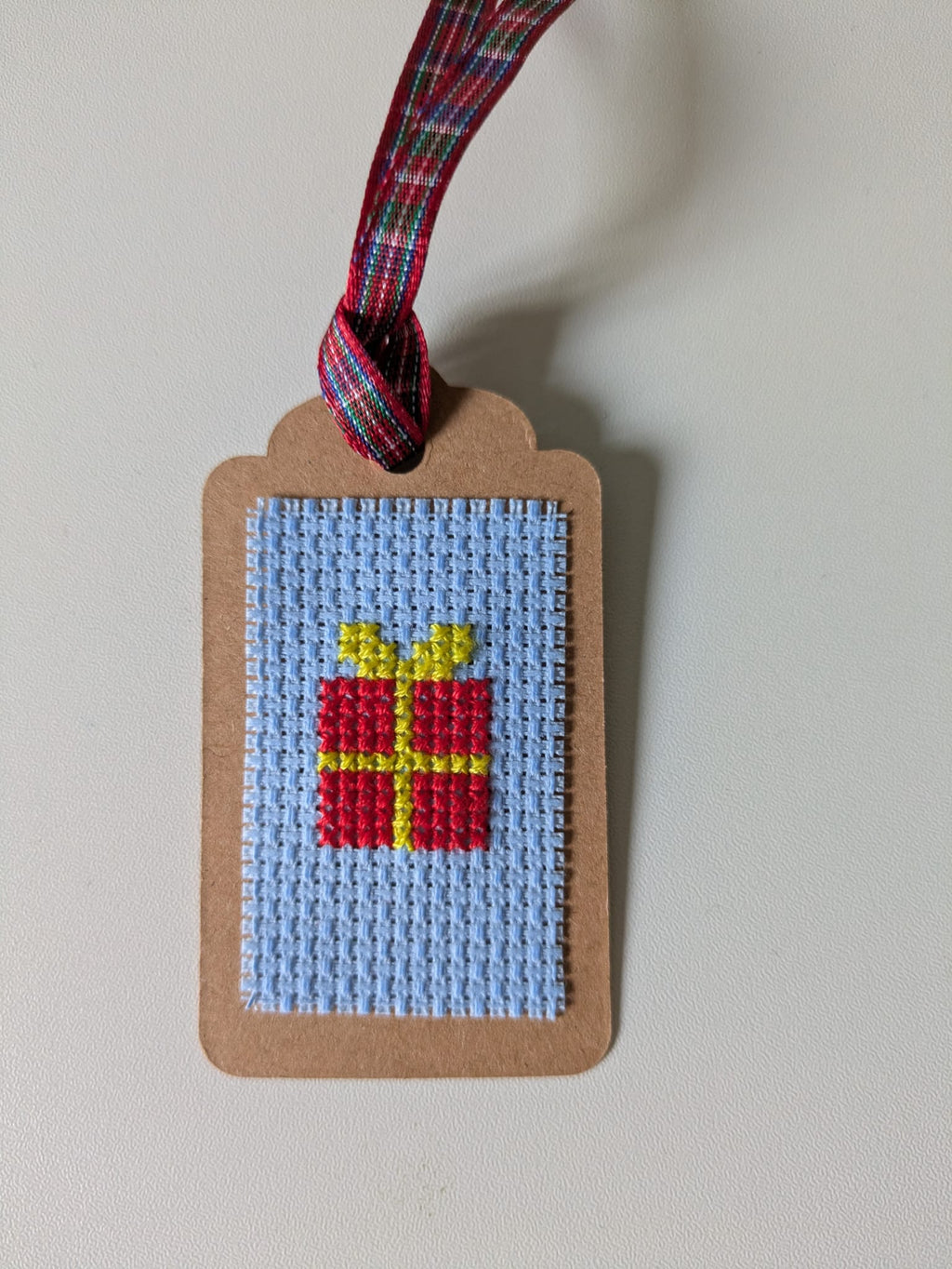 🎄 Hand Stitched Christmas Gift Tags – Handmade Set of 4