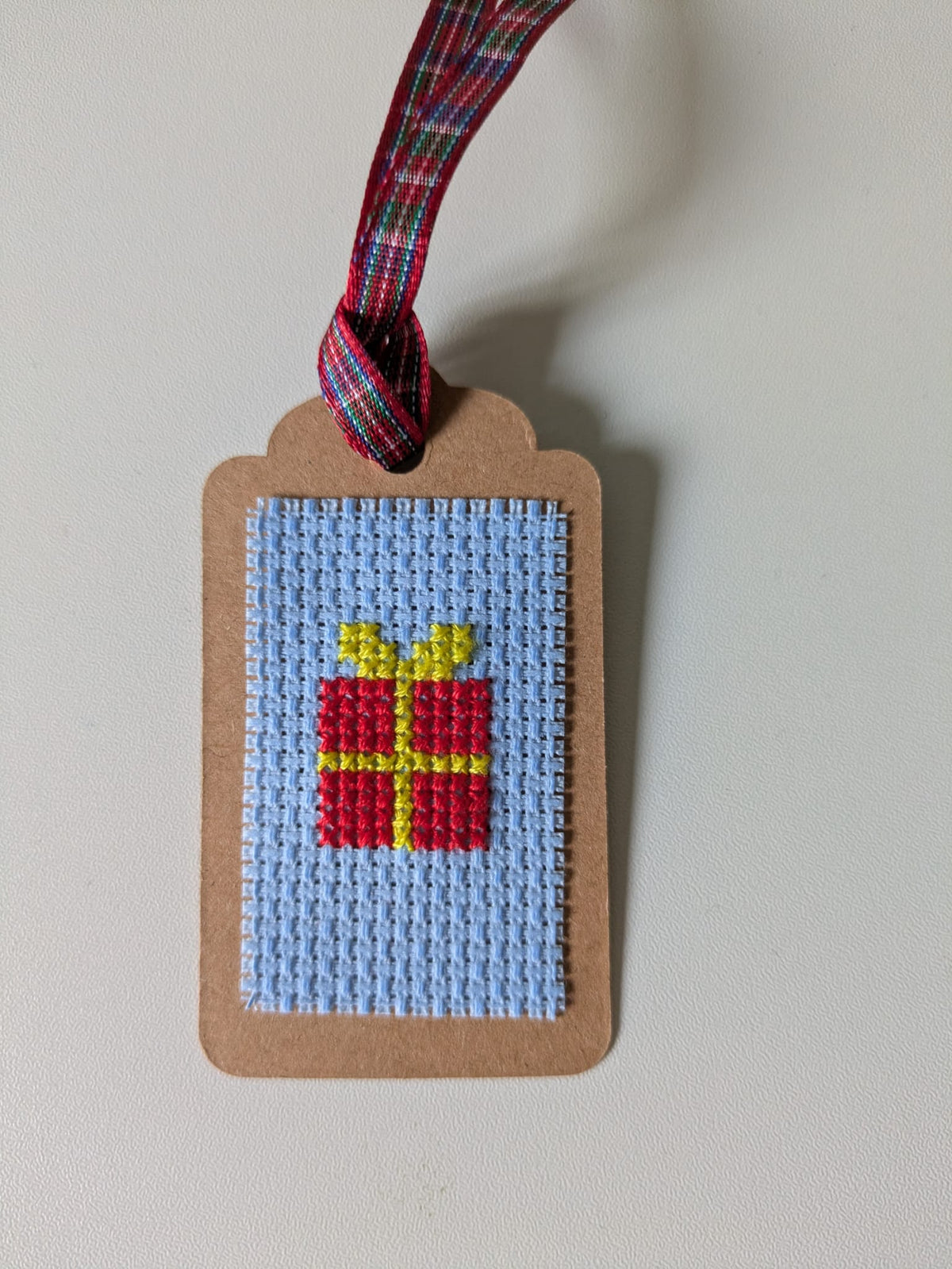 🎄 Hand Stitched Christmas Gift Tags – Handmade Set of 4