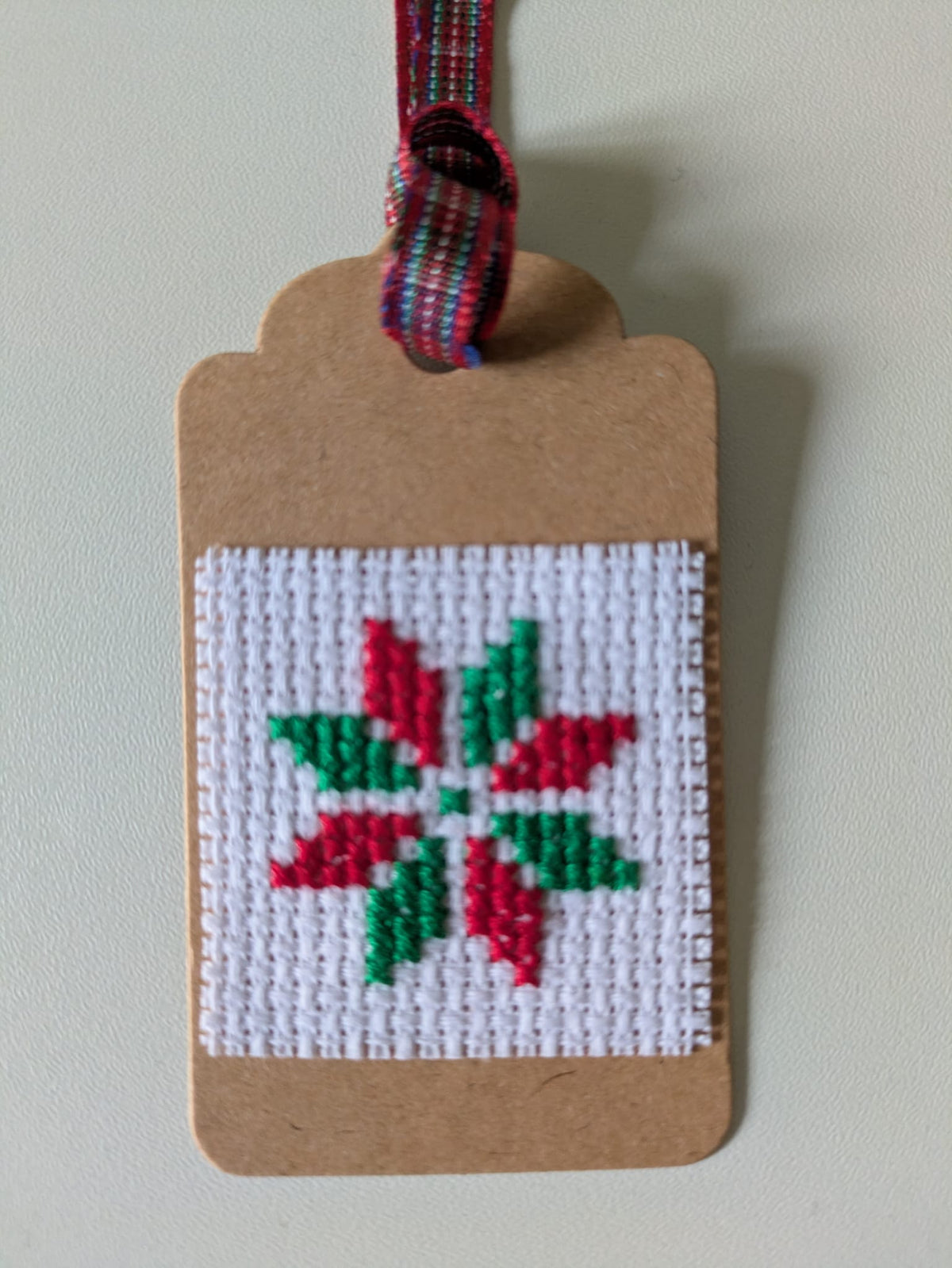 🎄 Hand Stitched Christmas Gift Tags – Handmade Set of 4