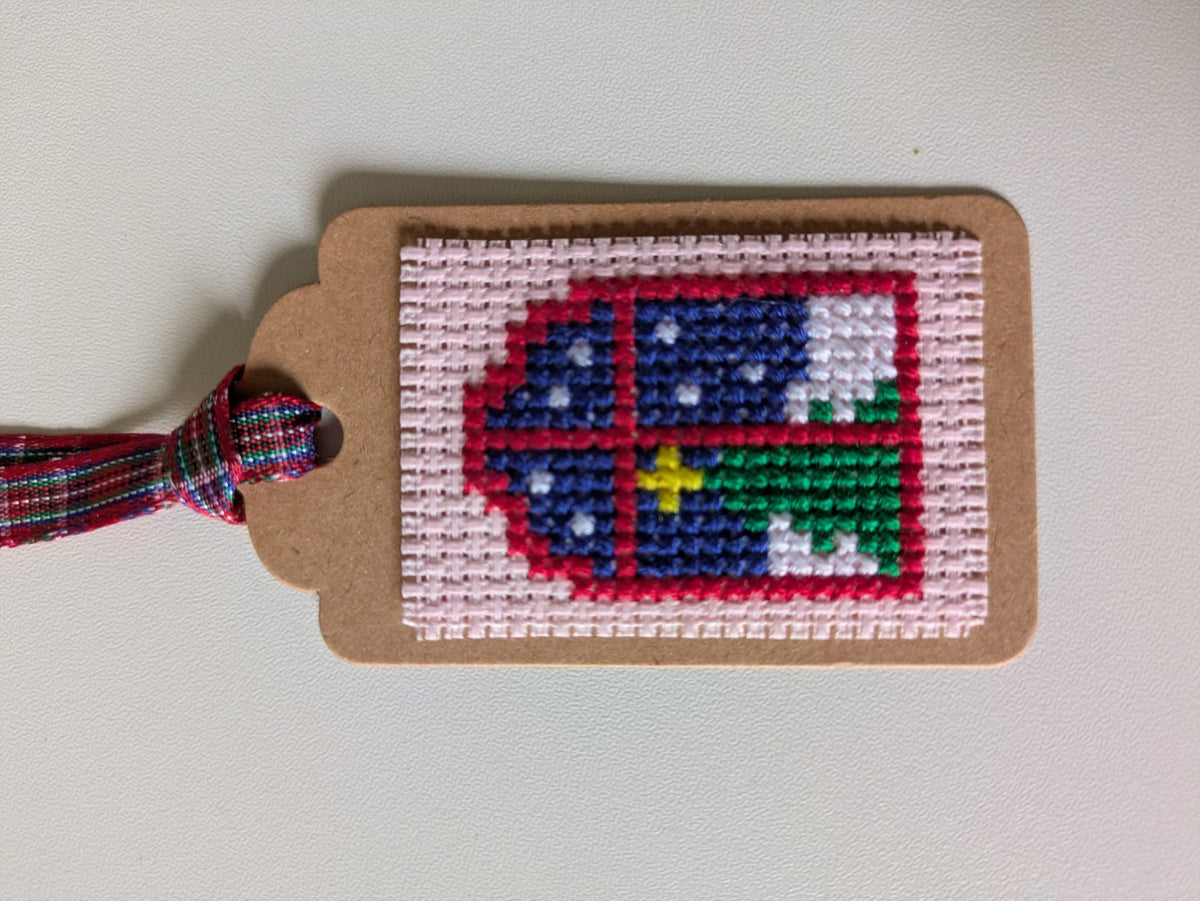 🎄 Hand Stitched Christmas Gift Tags – Handmade Set of 4
