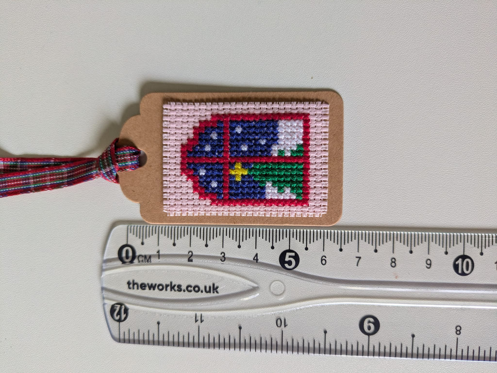 🎄 Hand Stitched Christmas Gift Tags – Handmade Set of 4