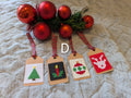 🎄 Hand Stitched Christmas Gift Tags – Handmade Set of 4
