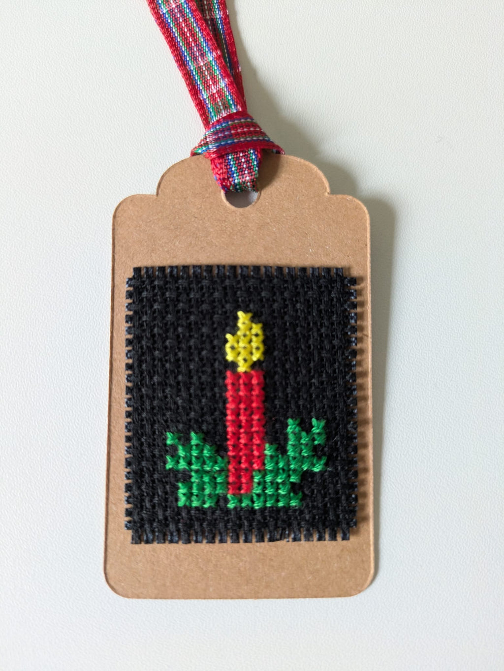 🎄 Hand Stitched Christmas Gift Tags – Handmade Set of 4
