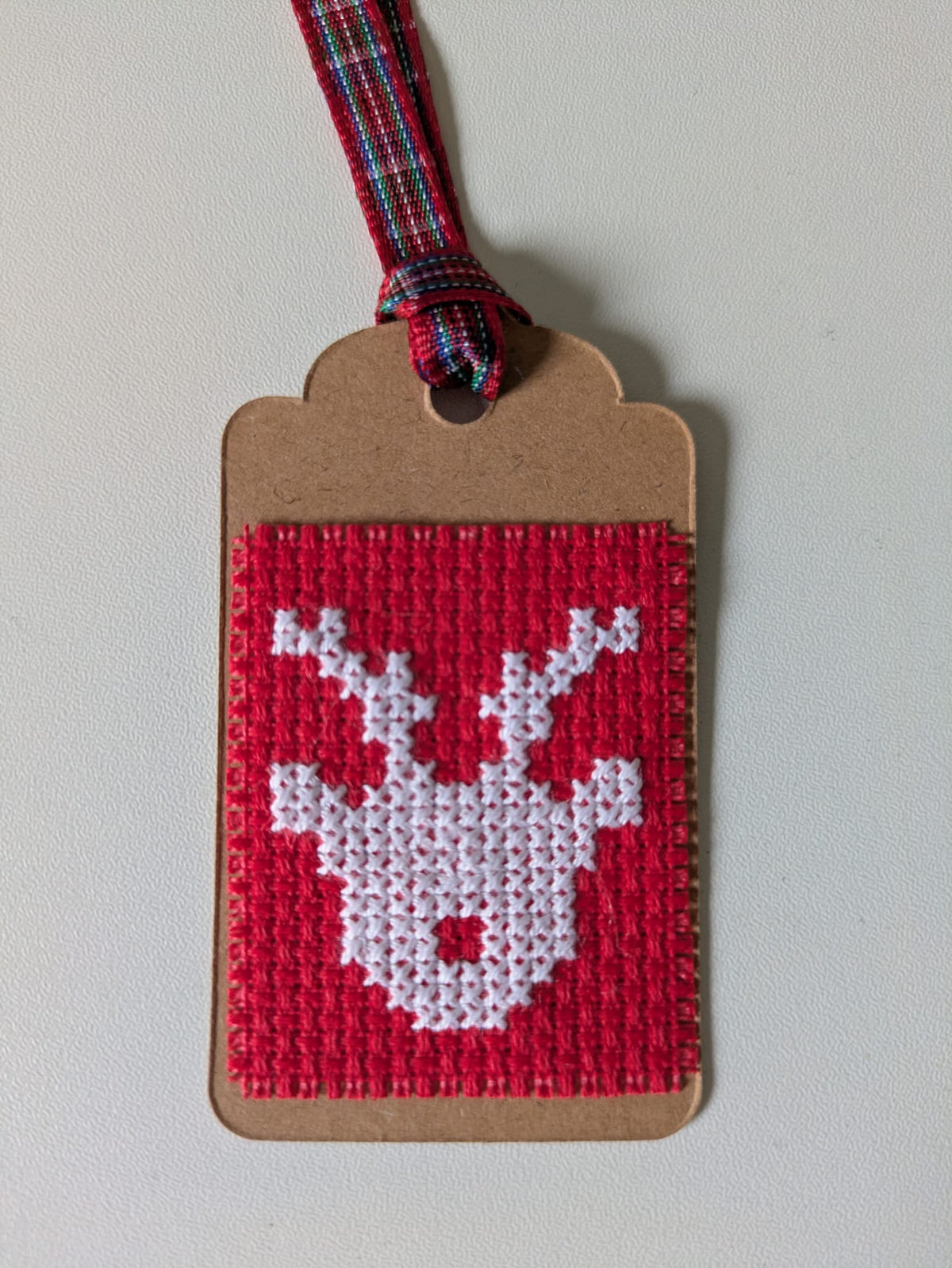 🎄 Hand Stitched Christmas Gift Tags – Handmade Set of 4