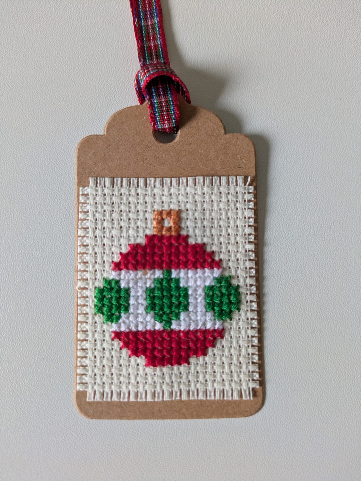 🎄 Hand Stitched Christmas Gift Tags – Handmade Set of 4
